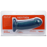 Tantus They/Them Short Soft Silicone Dildo — Malachite - TS3709