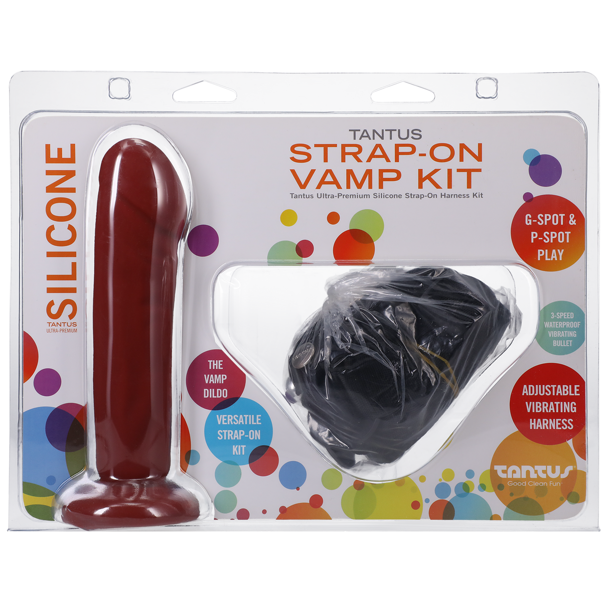 Tantus Vamp Strap-On Kit, Crimson (Medium) - TS4831