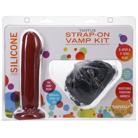 Tantus Vamp Strap-On Kit, Crimson (Medium) - TS4831