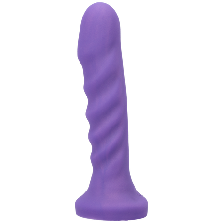 Tantus Echo Silicone Vibrator — 6.5" Insertable, Midnight Purple - TS311MP