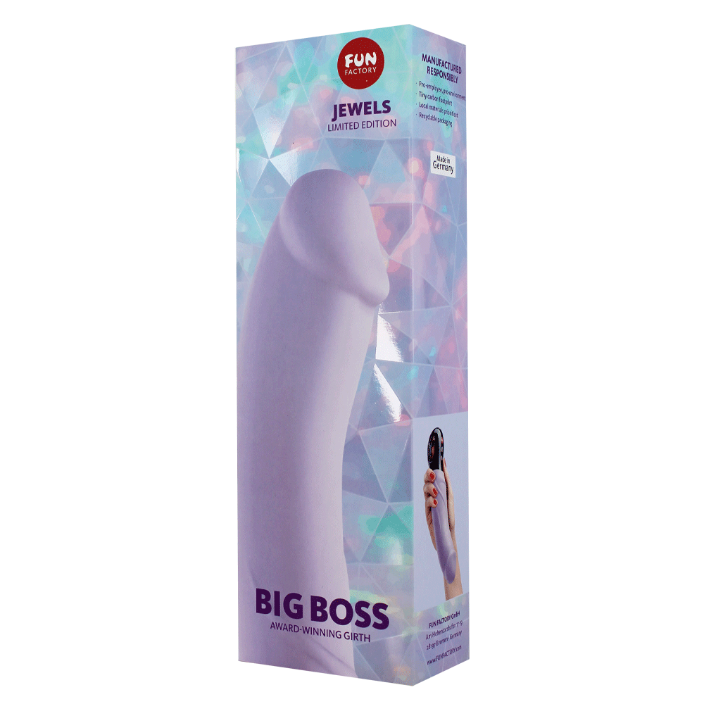 Fun Factory Big Boss Jewel Vibrator — Extra-Long, Girthy (Amethyst) - FN637AM