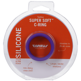Tantus Super Soft C-Ring — Lilac Stretch Silicone Ring (1.5–4.75 in) - TS2172