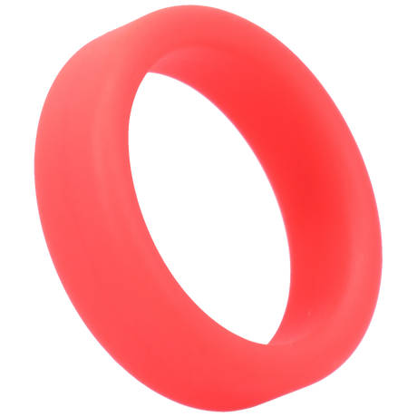 Tantus Super Soft Cock Ring — Red, 1.5–4.75 in Stretch - TS601R