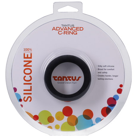 Tantus Cock Ring Advanced — 1.75 in, Black - TS1603BK