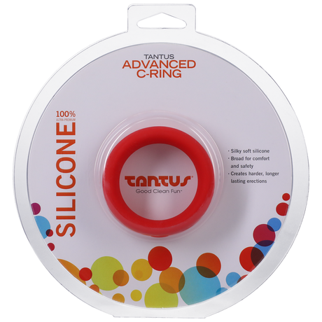 Tantus Cock Ring Advanced — 1.75 in (Red) - TS1603R