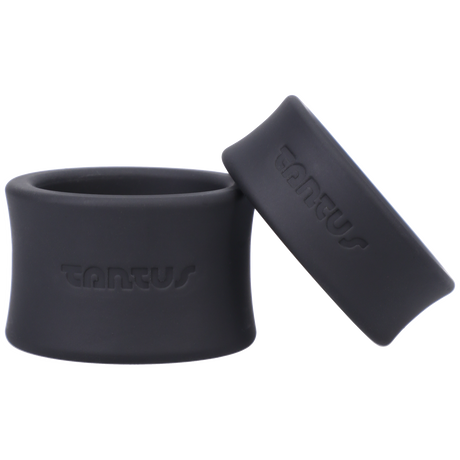 Tantus Ball Stretcher Kit - 2 Black Silicone Stretchers - TS1615BK