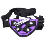Tantus Velvet Vibrating Harness, Lilac — Includes Bullet Vibe - TS8686