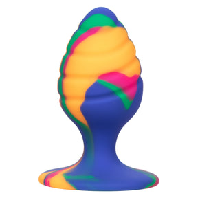 CalExotics Cheeky Medium Tie-Dye Swirl Anal Plug - SE0439103