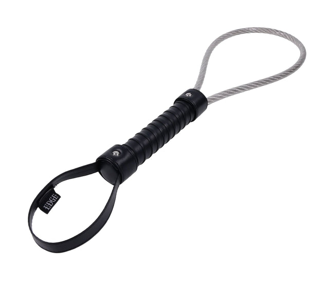 Sportsheets Edge Metal Loop Spanker — Vinyl-Coated Steel Loop, Black - SP0603