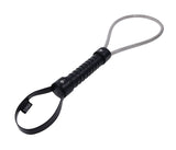 Sportsheets Edge Metal Loop Spanker — Vinyl-Coated Steel Loop, Black - SP0603