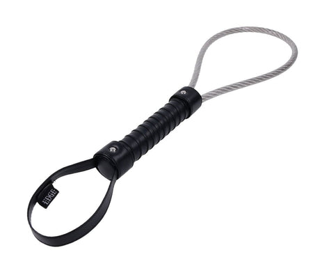 Sportsheets Edge Metal Loop Spanker — Vinyl-Coated Steel Loop, Black - SP0603