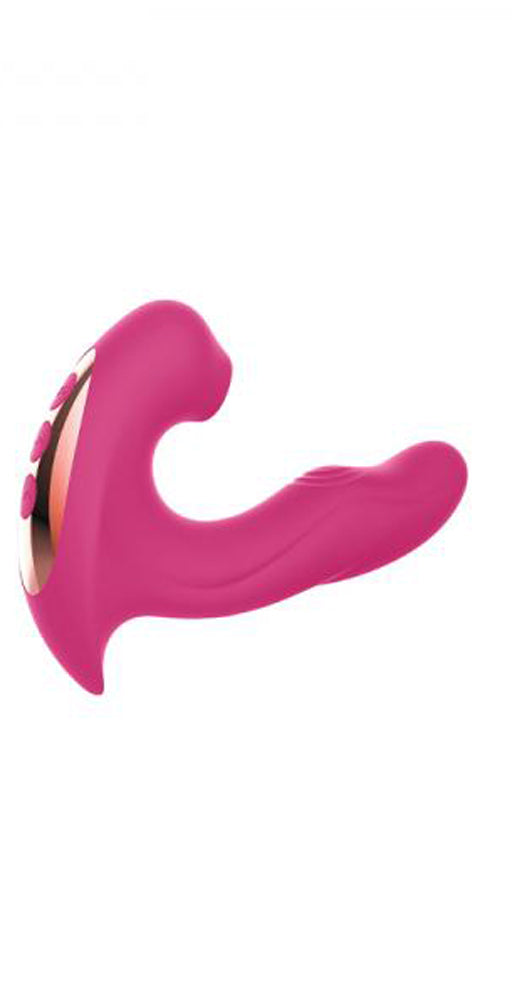 Hott Products Stardust Galaxy Rider — Rechargeable G-Spot & Clitoral Stimulator, Pink - HTP3463
