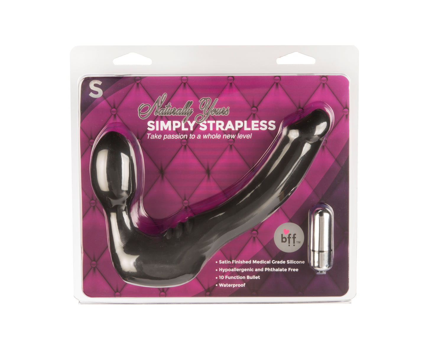 Naturally Yours Simply Strapless - Small - Black by SI Novelties