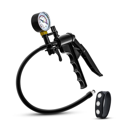 Blush Performance Gauge Pump Pistol with Silicone Tubing & Strap, Black - BL-09101
