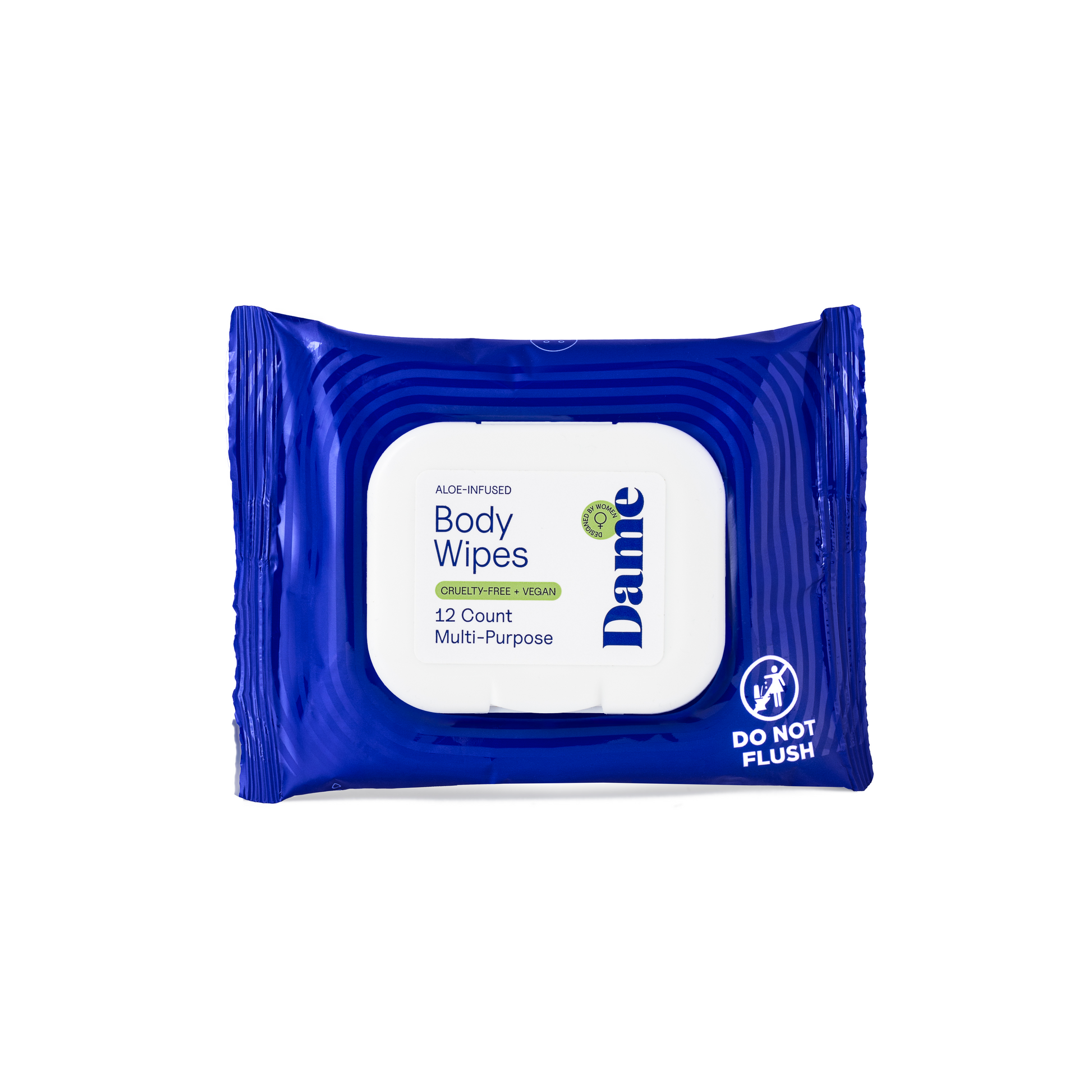 Dame Aloe & Cucumber Body Wipes 12pk by Dame