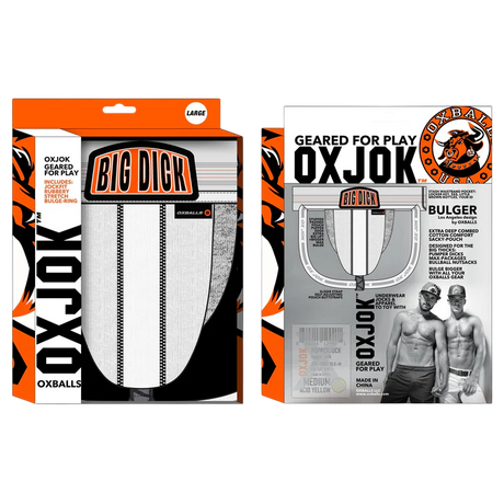 OXBALLS Bulger Pouch Jock — White Snow, Medium - OX5156