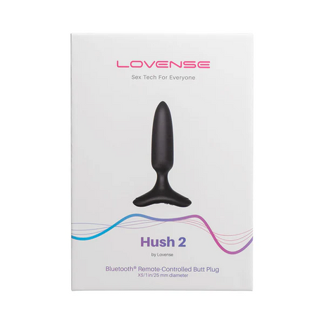 Lovense Hush 2 Vibrating Butt Plug — 1 in. Diameter - LS9797