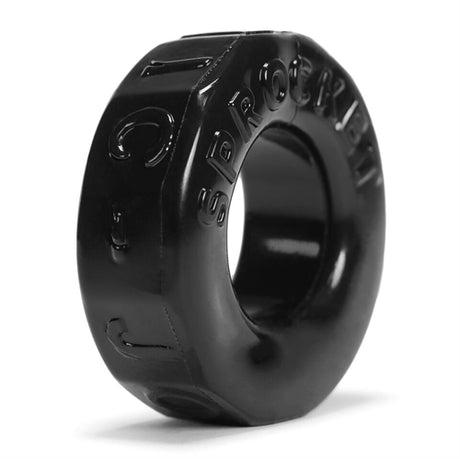 Oxballs Sprocket Atomic Jock Stretchy Cockring — Black - OX-AJ1043-BLK