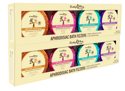 Earthly Body at Night Aphrodisiac PrePack Bath Fizzers and Candles 16pcs plus tester and candle warmer by Earthly Body