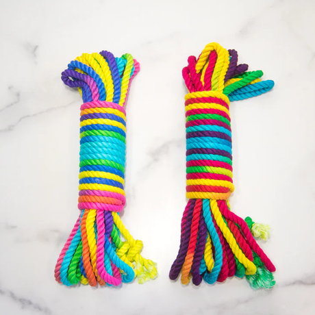 Emojibator Funfetti Rainbow Bondage Rope — 8 m, 6 mm - EM9554