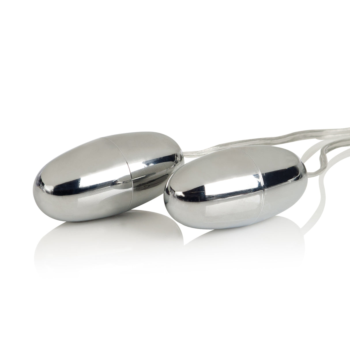 CalExotics Pocket Exotics Double Vibrating Bullets — Silver, Multi-Speed - SE1104052