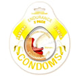 Hott Products Endurance Banana Condoms, 3 Pack - HTP2090