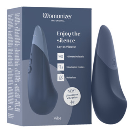 Womanizer Vibe Clitoral Vibrator in Dark Blue - WZ3797