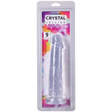 Doc Johnson Crystal Jellies Realistic Cock — 9 in Clear - DJ0288-46-CD