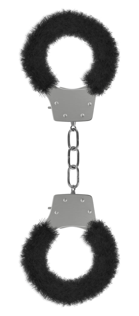 "Pleasure Furry Handcuffs - Black OU-OU004BLK"