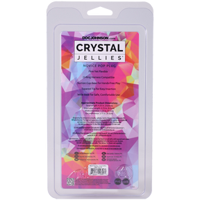 Doc Johnson Crystal Jellies Novice Pop Plug — 4 in, Purple - DJ0283-18-CD