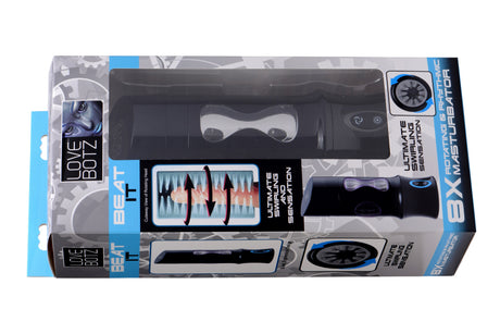 XR Brands Love Botz Beat It Rotating & Rhythmic Masturbator — 8 Speeds, USB - LB-AE750