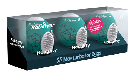 Satisfyer 3-Piece Masturbator Eggs — Naughty - SAT-9043477