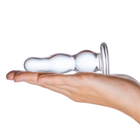 4 Inch Glass Butt Plug by Electric Novelties