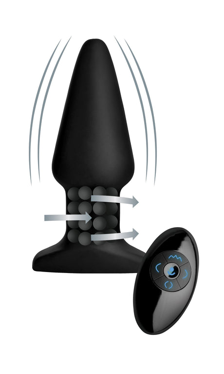 XR Brands R Smooth Rimming Plug with Remote Control - RM-AF483