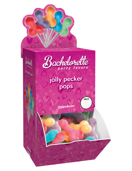 Bachelorette Party Favors - Jolly Pecker Pops - 50 Piece Display Box by Pipedream