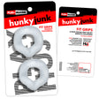 Oxballs Fit Grips 2-Pack Ergo-Fit Cock Rings — Clear, Width 2.5" (50 mm) - HUJ-152-CLR