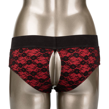 CalExotics Scandal Crotchless Pegging Panty Set - L/XL - SE2712573
