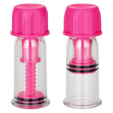 CalExotics Nipple Vacuum Twist Suckers — 2-Pack (Pink) - SE2645102