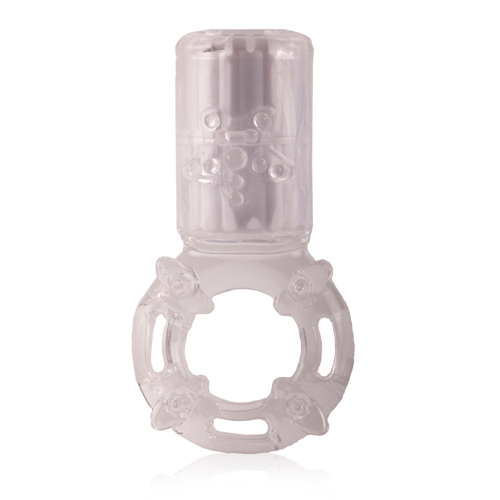 Screaming O Big OMG Rechargeable Vibrating Ring — Clear - ABG-C-101E
