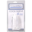 Doc Johnson TitanMen Cock Sleeve with Ball Strap, 4.5 Inch Clear - DJ3400-25-CD