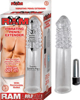 Ram Vibrating Penis Extender - Clear