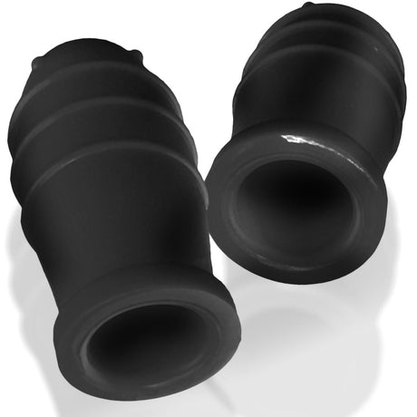 OXBALLS Lankyz Nipsuckers — Black Silicone (71 mm) - OX8652