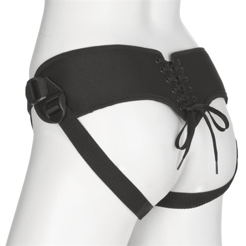 Vac-U-Lock Platinum Edition Corset Harness - Black by Doc Johnson