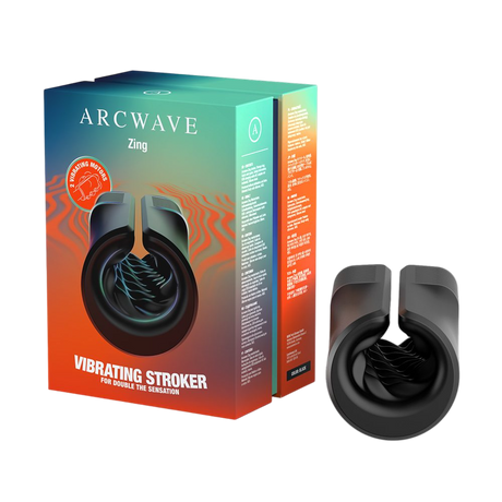 Arcwave Zing Black Vibrating Stroker - AW2944