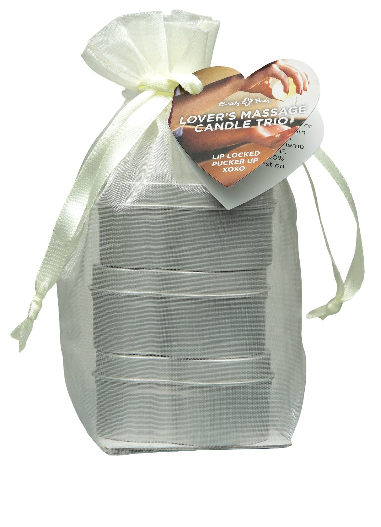Earthly Body Hemp Seed Massage Candle Trio — 3 x 1.75oz - EB8448