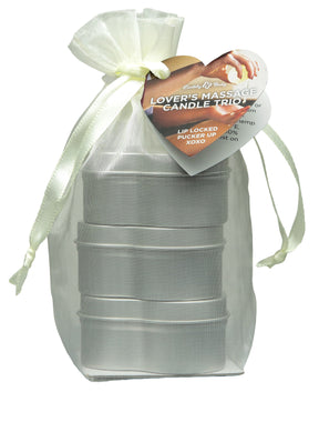 Earthly Body Hemp Seed Massage Candle Trio — 3 x 1.75oz - EB8448