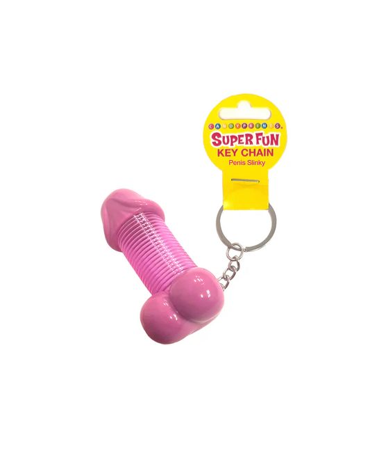 Little Genie Penis Slinky Keychains, Pack of 6 - LG-CP1284
