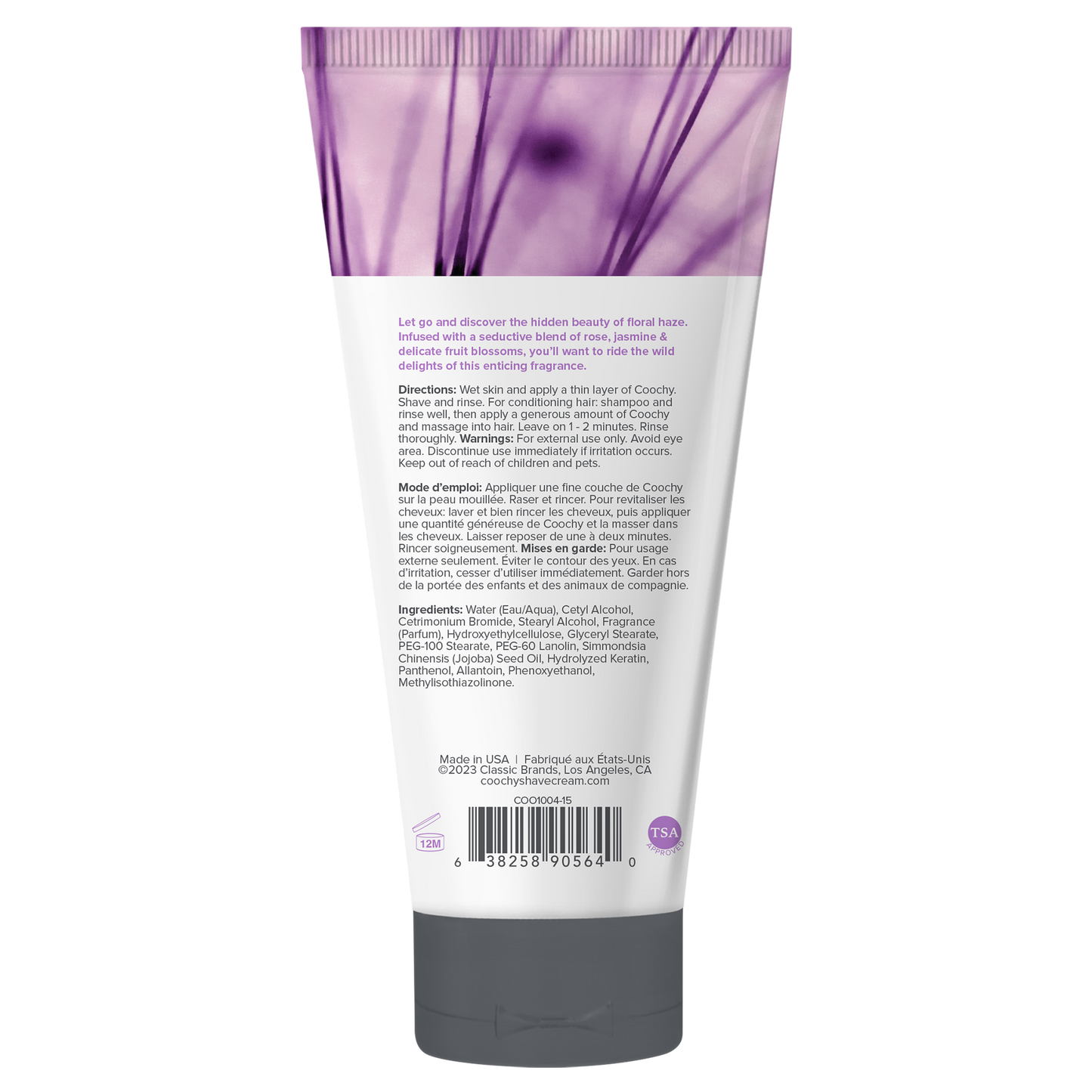Coochy Shave Cream - FLORAL HAZE tube 0.5oz / 15ml by Coochy