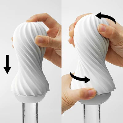 Tenga FLEX Spiral-Ribbed Stroker — Fizzy Green - TN475