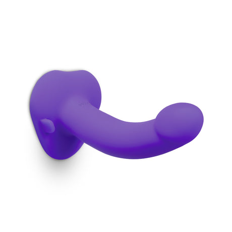 b-Vibe Curved Vibrating Strap-On Kit with 6.5in Silicone Dildo - BV1807
